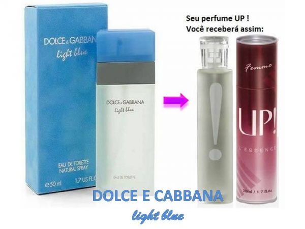 Perfume Feminino 50ml - UP! 14 - D&G Light Blue